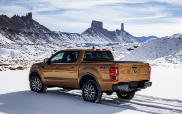 Ford Ranger, Pickup, Snow, Winter, Mountains, Scenery, Vehicle Wallpaper