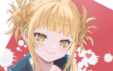 Himiko Toga, Boku No Hero Academia, Blushes, Smiling, Anime Wallpaper