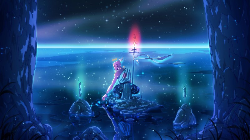Christian Benavides, Digital Art, Fantasy Art, Reflection, Starry Night Wallpaper