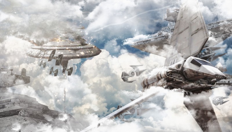 Star Wars, Artwork, Digital Art, Spaceships Wallpaper