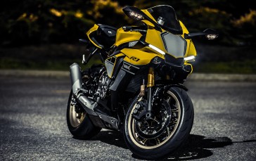 Yamaha Yzf-r1, Yellow Motorbikes, Vehicle Wallpaper