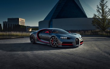 Bugatti Chiron, Side View, Shadow, Supercars Wallpaper