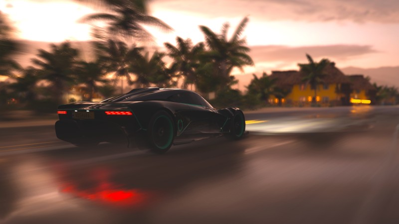 Forza Horizon 5, Sunset, Aston Martin, Car Wallpaper