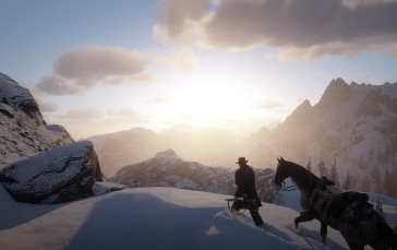 Red Dead 3, Forest, Snow Wallpaper