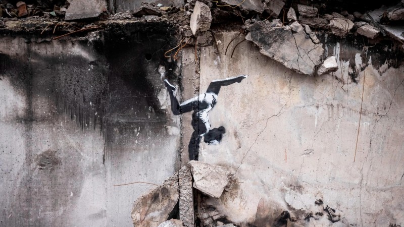 Banksy, Gymnast, Mural, Graffiti, Artwork, Ukraine Wallpaper