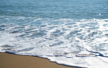 Ocean, Horizon, Sand, Beach, Coast, Waves, Nature Wallpaper