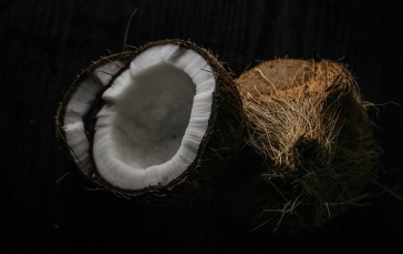 Cracked Coconut, Fruits, Food Wallpaper