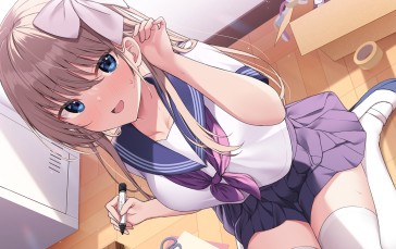 Anime, Anime Girls, Schoolgirl, School Uniform Wallpaper