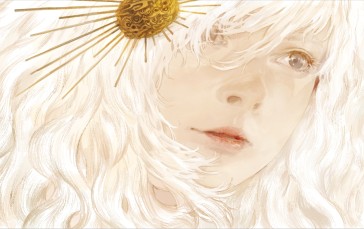 Anime Girl, Semi Realistic, White Hair, Anime Wallpaper