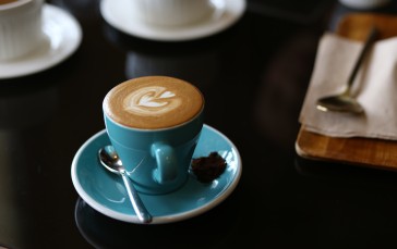 Coffee, Cup, Foam, Latte, Drinks Wallpaper