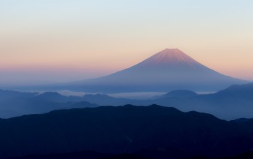 Japan, Mount Fuji, Clean Sky, Landscape Wallpaper