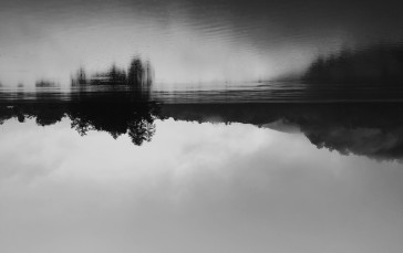 River Reflection, Horizon, Nature Wallpaper