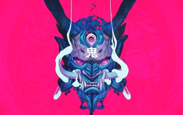 Samurai Mask, Artwork, Fantasy Art Wallpaper