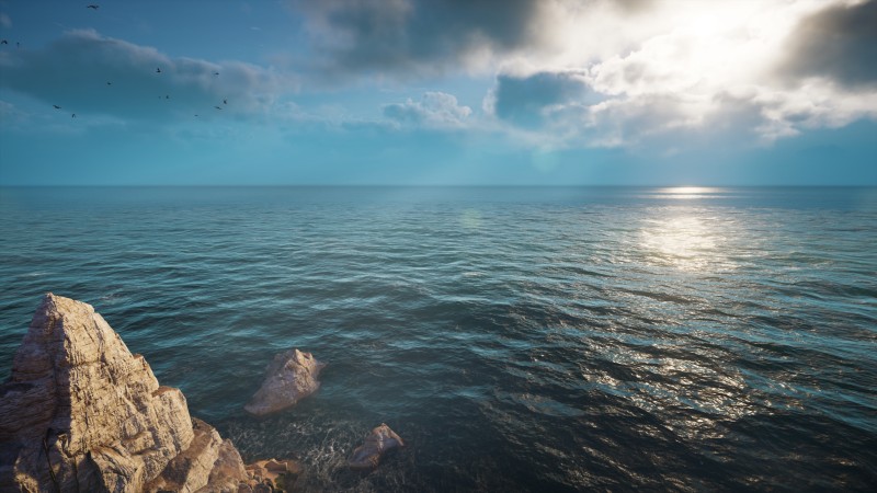 Ocean View, Horizon, Water, Video Games, Clouds Wallpaper