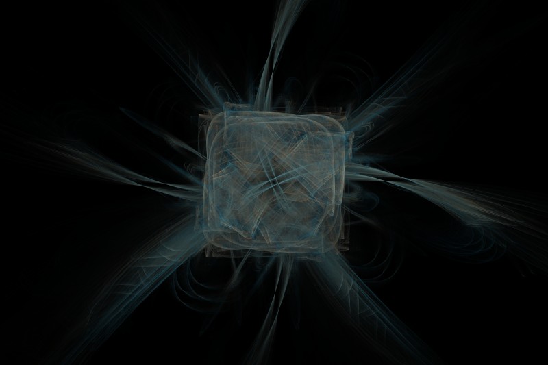 Fractal Synergy, Darkness, Connection, Abstract Wallpaper