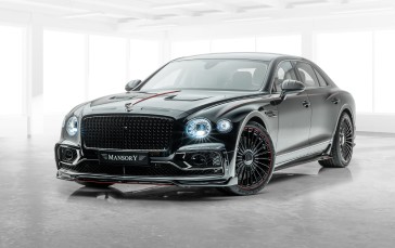 Bentley Flying Spur, Black, Luxury Cars, Vehicle Wallpaper