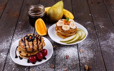 Pancake, Fruits, Breakfast, Food Wallpaper