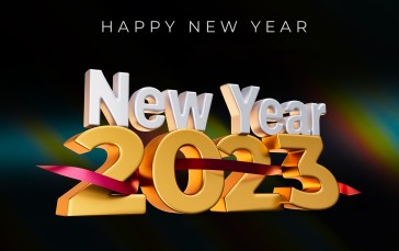 New Year, Christmas, Numbers, 2023 (year) Wallpaper