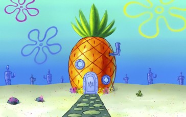 SpongeBob SquarePants, Cartoon, Pineapple Wallpaper