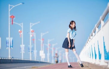 CherryNeko, Women, Model, Asian, Cosplay, JK, Schoolgirl Wallpaper