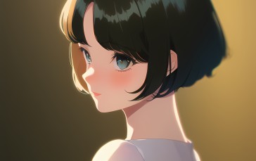 Novel Ai, Anime Girls, Blue Eyes, Blue Hair Wallpaper