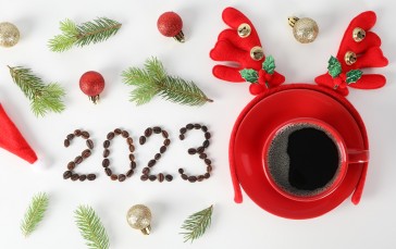 Coffee, Christmas Ornaments , 2023 (year), Holiday Wallpaper