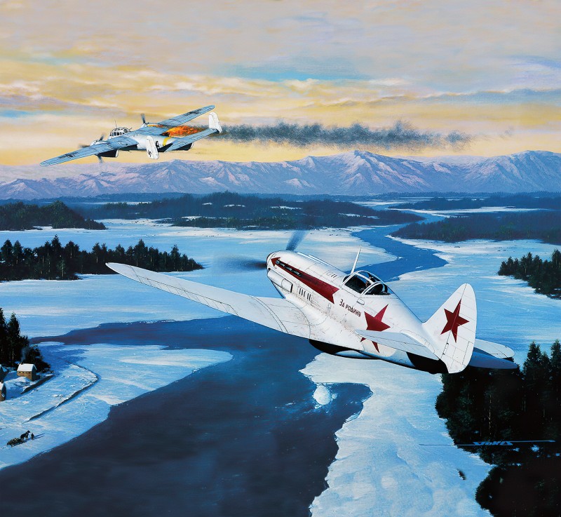 Aircraft, Flying, Fire, Snow Wallpaper