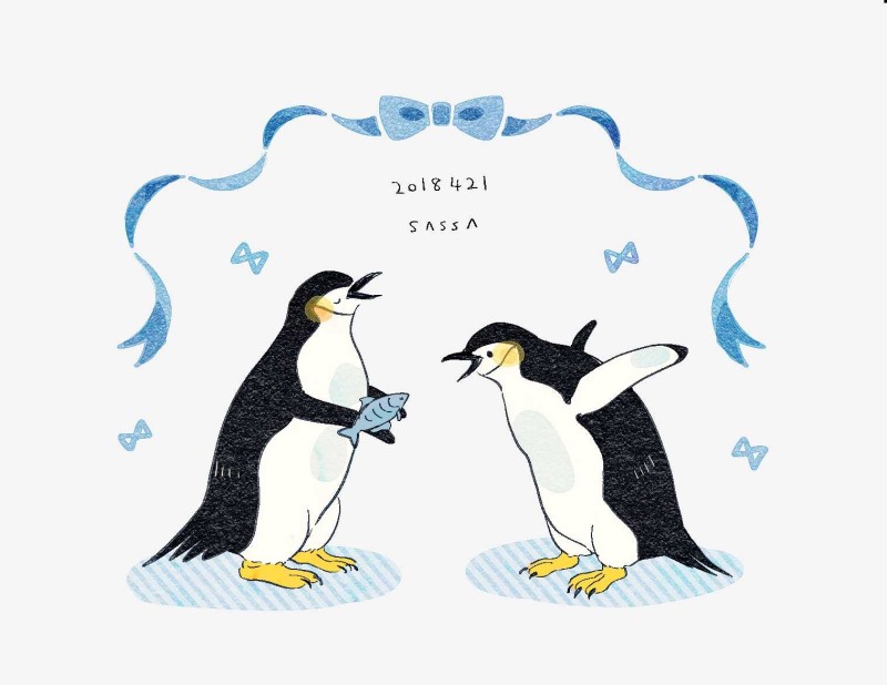 Humor, Penguins, Animals, Fish Wallpaper