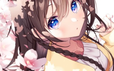 Anime, Anime Girls, Blue Eyes, Brunette Wallpaper