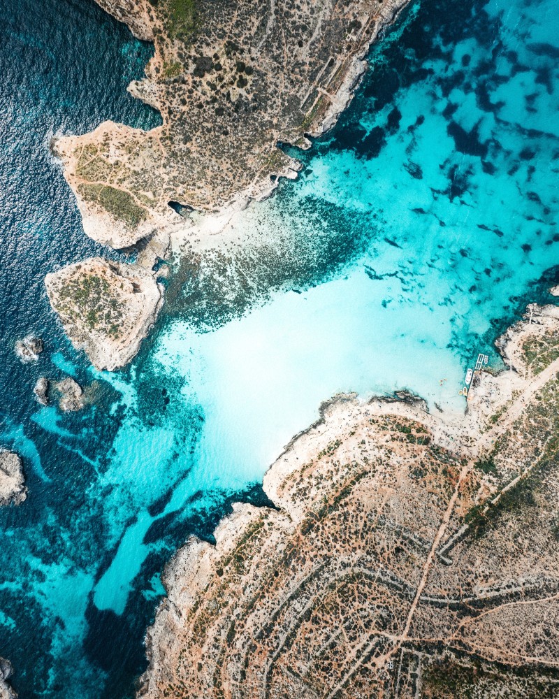 Malta, Island, Water, Top View, Aqua, Coast Wallpaper
