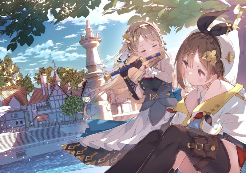 Atelier Ryza, Anime, Anime Girls, Flute Wallpaper