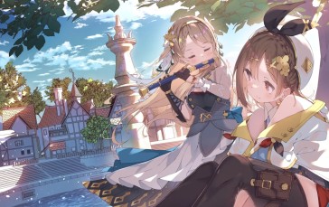 Atelier Ryza, Anime, Anime Girls, Flute Wallpaper