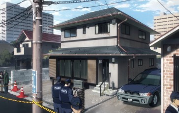 Anime, 4K, Anime Screenshot, Car, Police Wallpaper