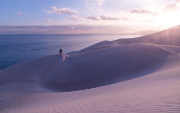 Socotra Island, Yemen, Sunrise, Desert, Woman Wallpaper