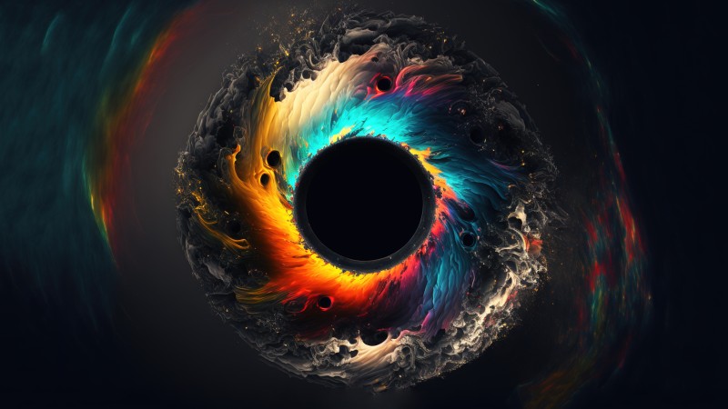 Iris, Eyes, Colorful, AI Art Wallpaper
