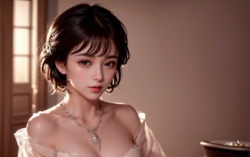 Ai Dongdong, AI Art, Asian, Women Wallpaper