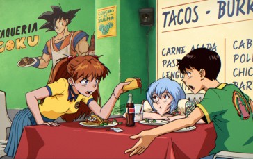 Neon Genesis Evangelion, Asuka Langley Soryu, Kitchen, Anime Boys, Anime Girls Wallpaper