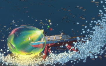 Studio Ghibli, Anime, Ponyo (Movie), Ponyo, Underwater Wallpaper