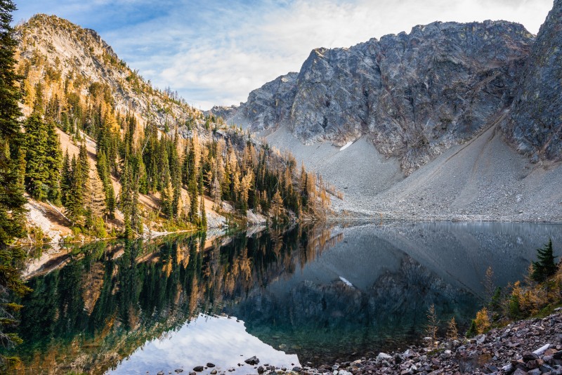 North Cascades National Park, Usa, River, Mountain, Reflection Wallpaper