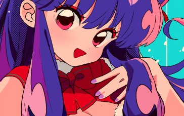 Shampoo, Ranma ½, Anime Girls, Purple Hair, Christmas Clothes, Cleavage Wallpaper