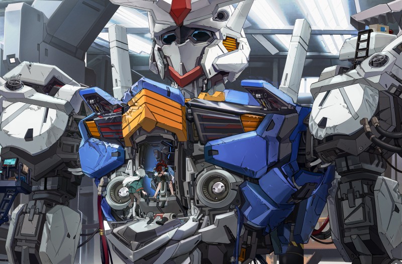 Mobile Suit Gundam THE WITCH FROM MERCURY, Anime, Gundam Aerial, Artwork Wallpaper