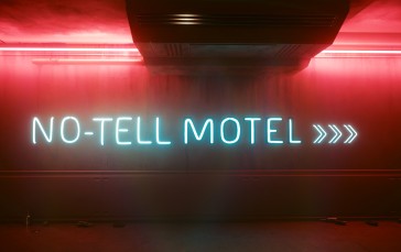 Cyberpunk 2077, Neon, Motel, Screen Shot Wallpaper