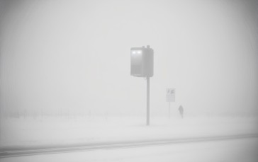 AI Art, Snow, White, Winter Wallpaper