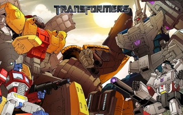 Transformers, Transformers G1, Omega Supreme, Megatron, Optimus Prime Wallpaper