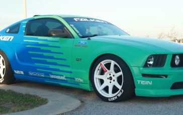 Car, Stance (cars), Ford Mustang, Side View Wallpaper