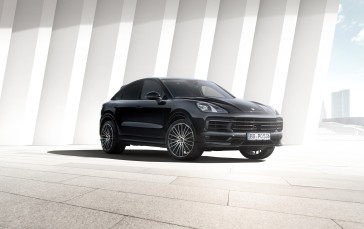 Porsche Cayenne Coupe, Black Sport Cars, Vehicle Wallpaper