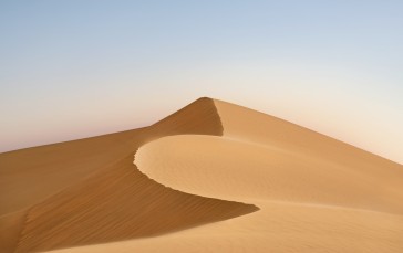 Desert, Nature, Dunes, United Arab Emirates, Sky, Simple Background Wallpaper