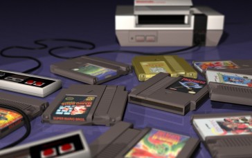 Nintendo Nes, Retro Game Console, Technology Wallpaper