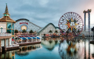Trey Ratcliff, 4K, Photography, California, Water, Ferris Wheel Wallpaper