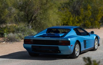 Ferrari Testarossa, Blue Cars, Italian Cars, 80s Cars, Car, Ferrari Wallpaper